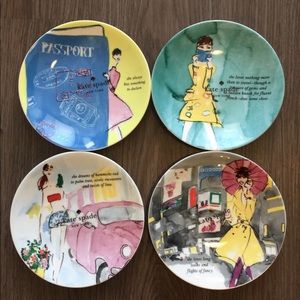 Kate Spade Grand Tour Plates Set